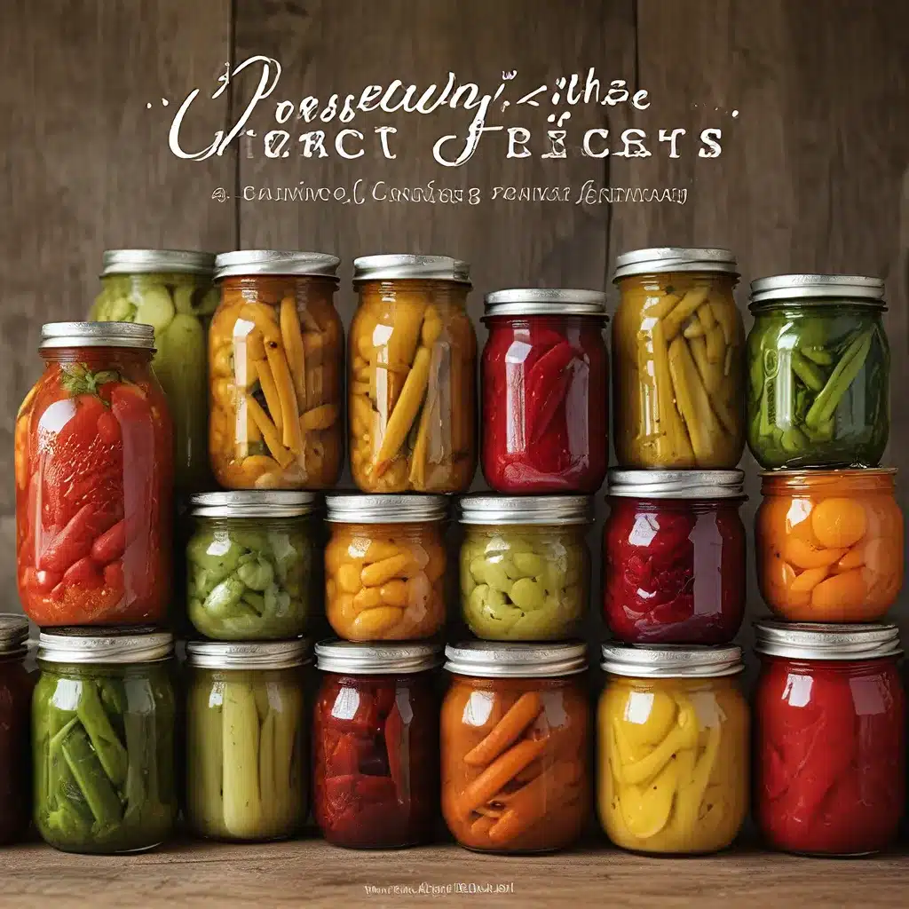 Preserving the Harvest: Canning, Pickling, and Fermenting at Home